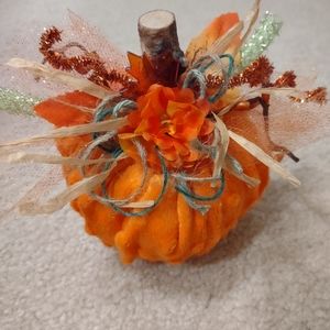 New Handmade Fabric Pumpkin